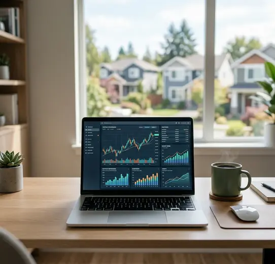 investor reviewing financial data